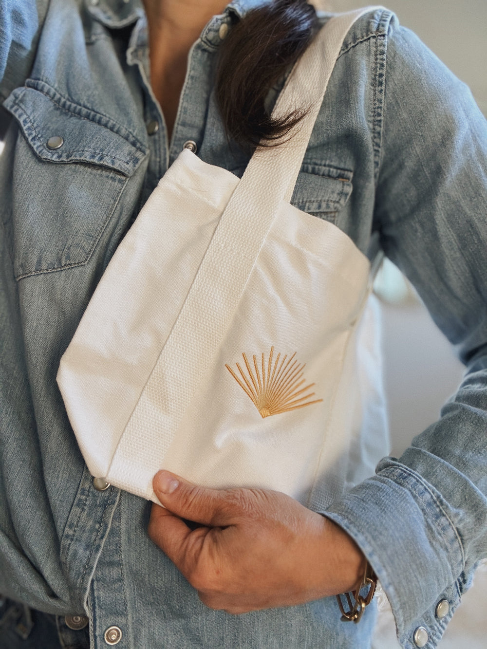 Mini Canvas Tote Bag | MIMOSA Handcrafted