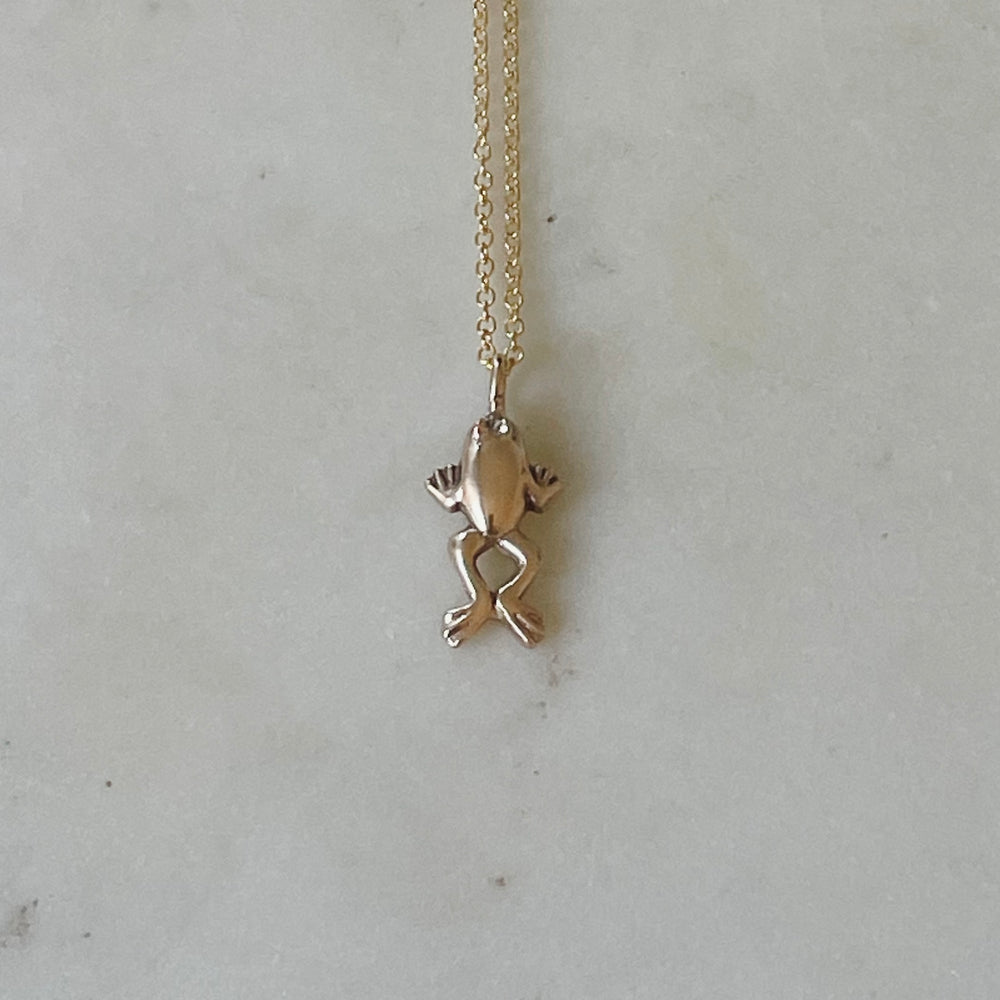 Gold Frog Necklace | MIMOSA Handcrafted 
