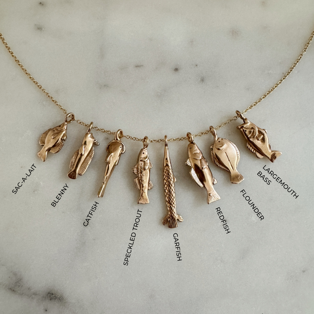 MIMOSA Handcrafted Fish Pendant Necklaces