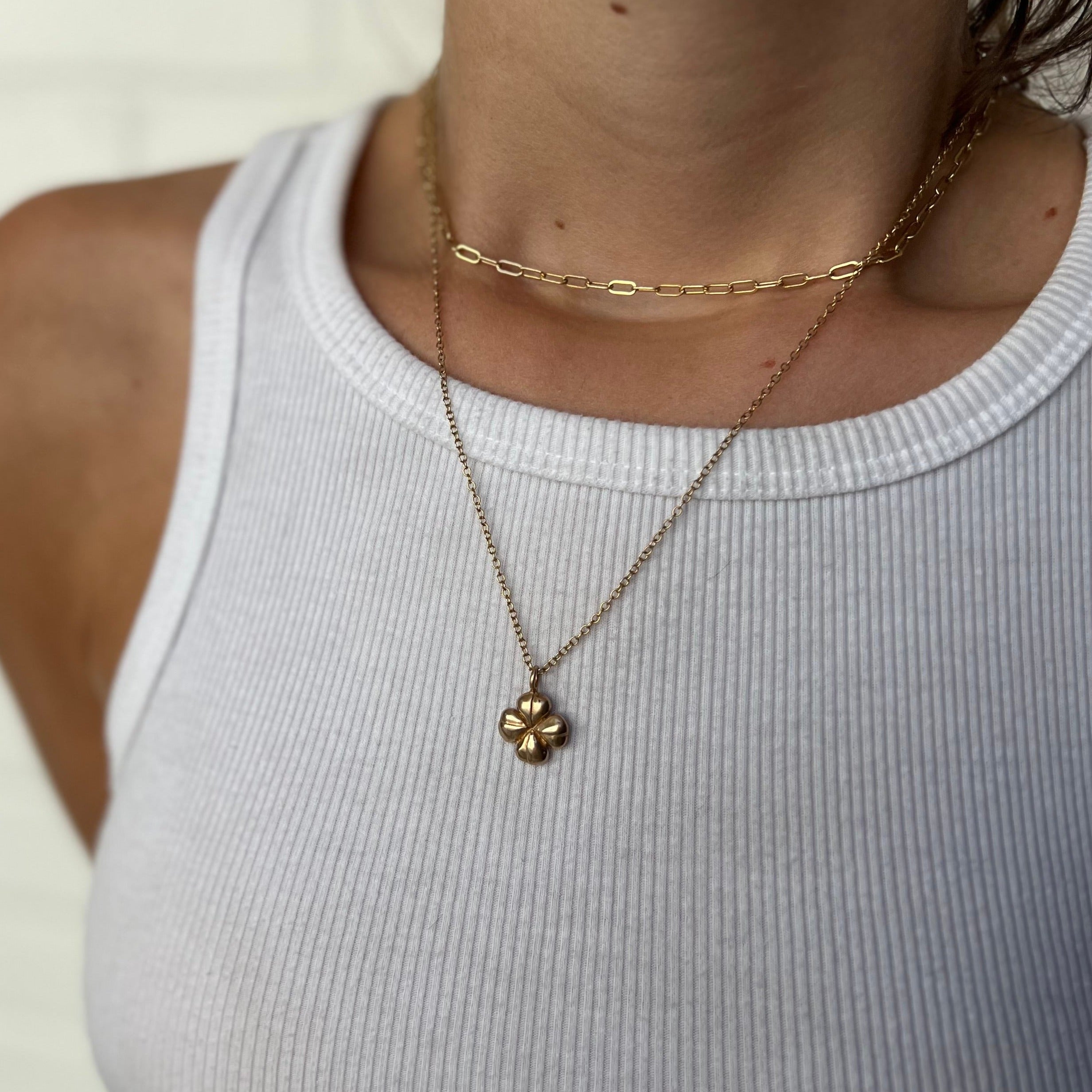 Four Leaf Clover Necklace – Perimade & Co.