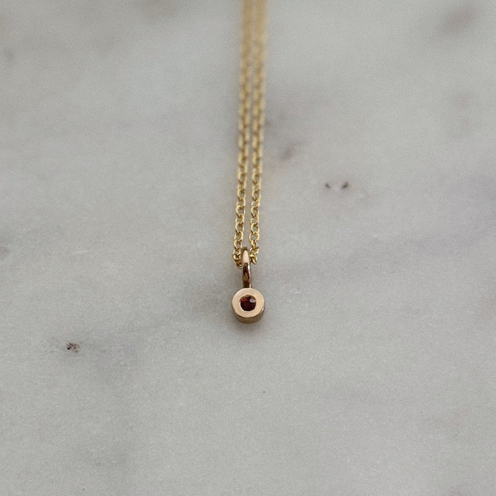 MIMOSA Handcrafted Garnet Birthstone Necklace