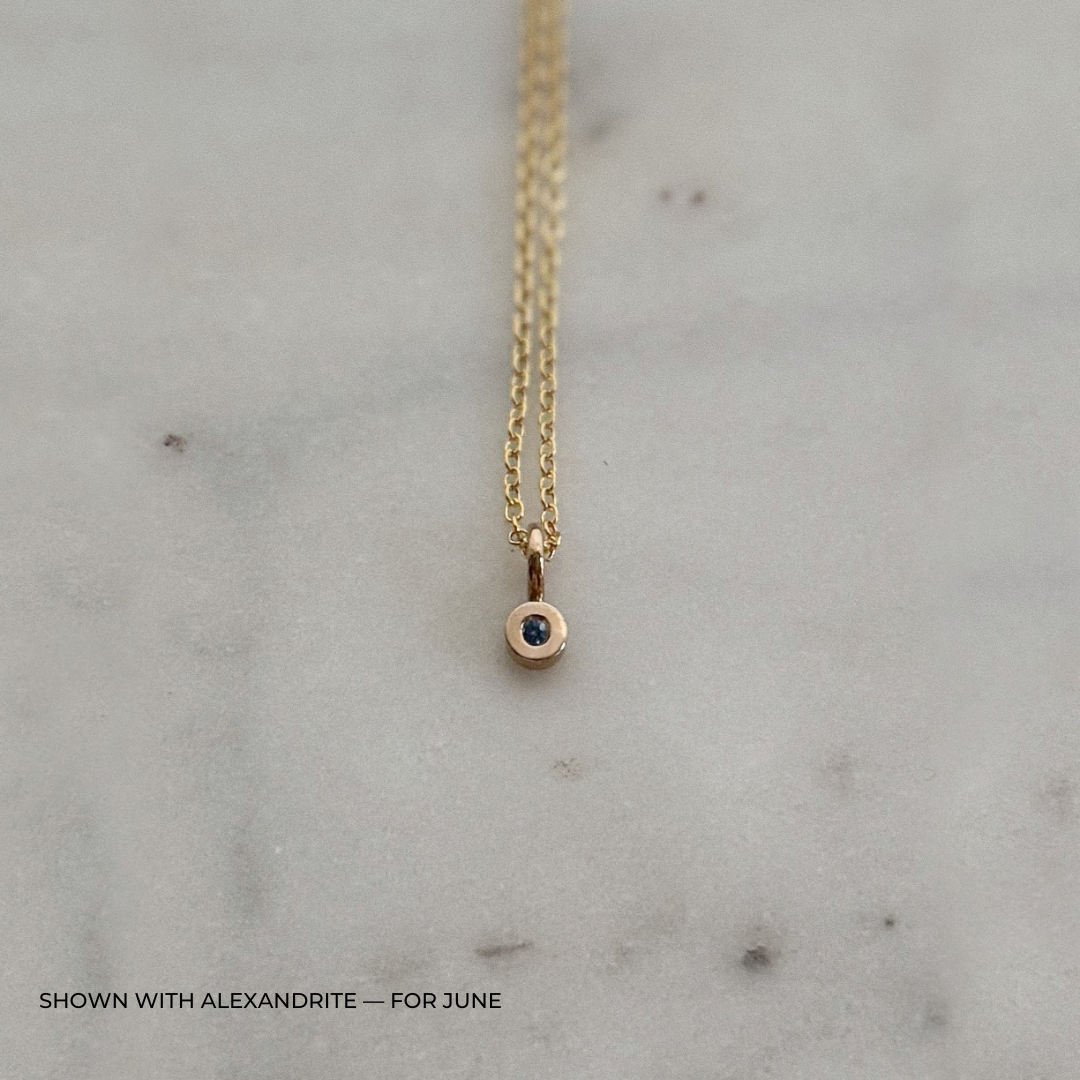 MIMOSA Handcrafted Alexandrite Birthstone Necklace