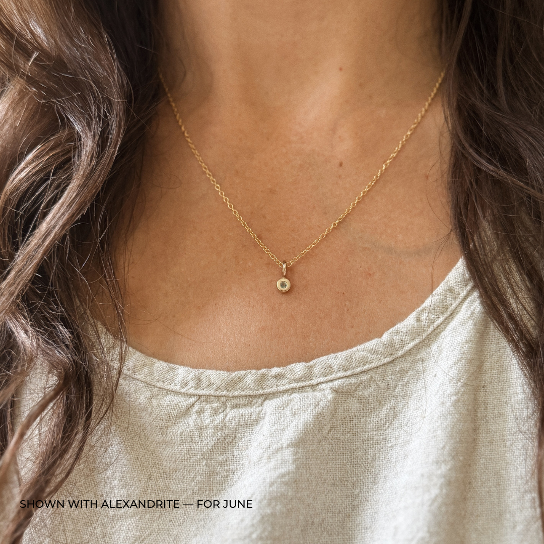 MIMOSA Handcrafted Alexandrite Birthstone Necklace