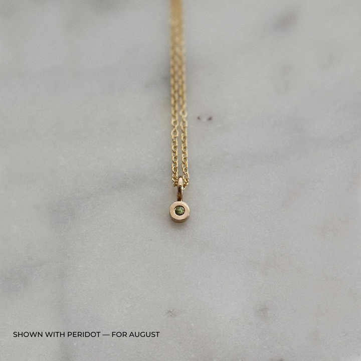 MIMOSA Handcrafted Peridot Birthstone Necklace