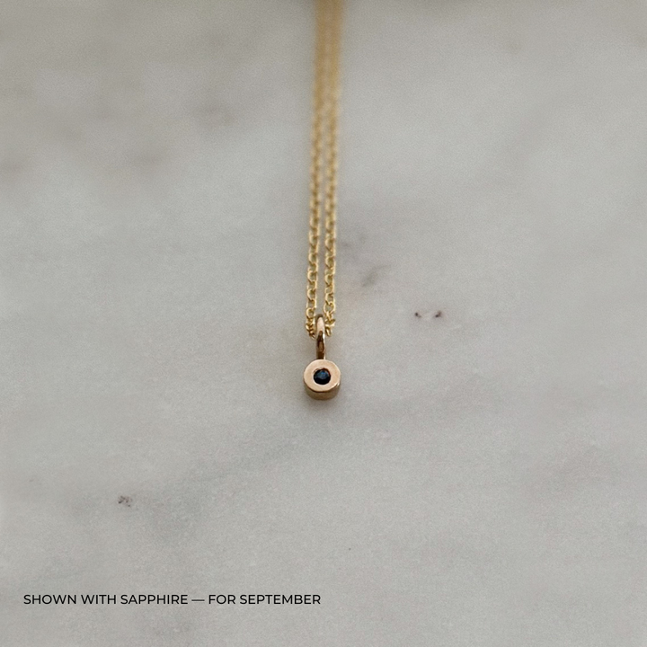 MIMOSA Handcrafted Sapphire Birthstone Necklace