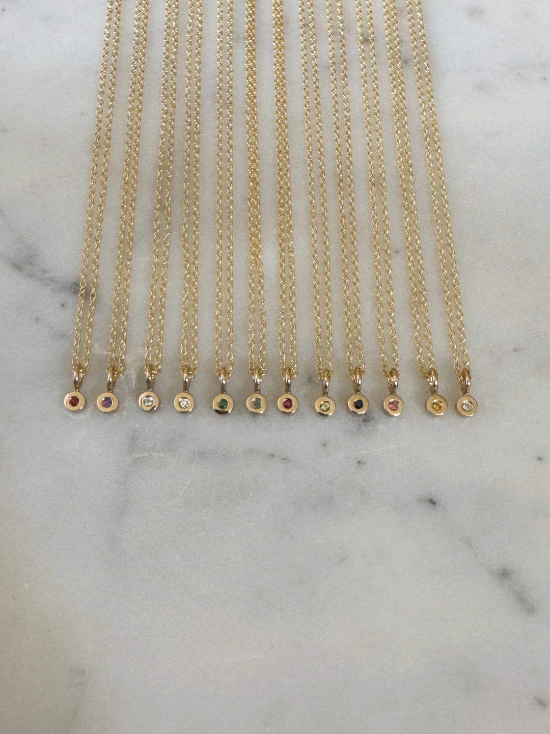 MIMOSA Handcrafted Birthstone Necklaces