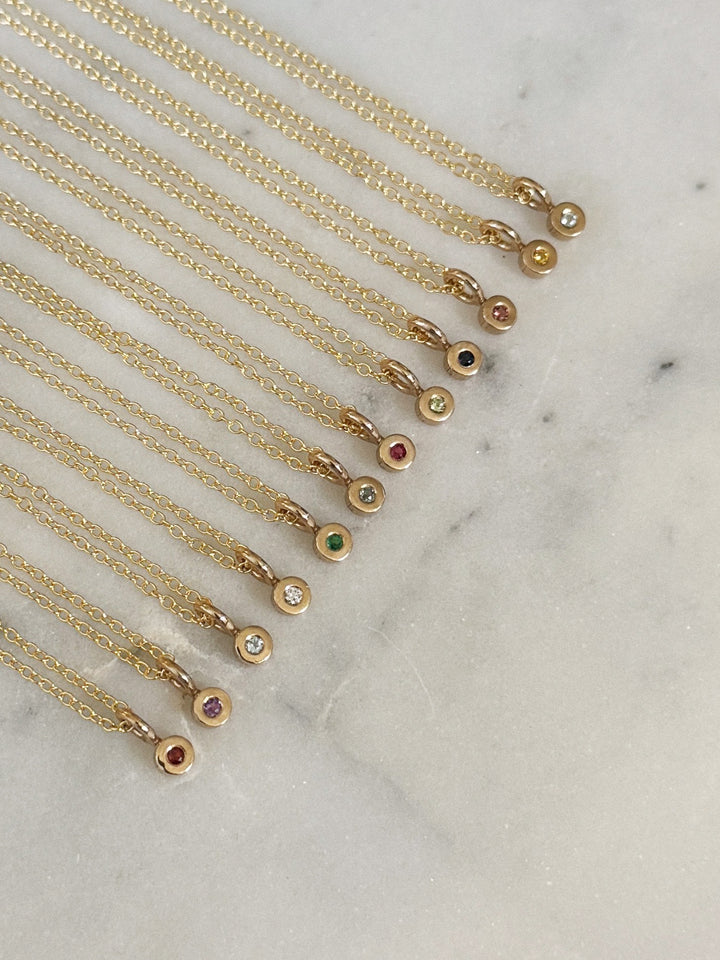 MIMOSA Handcrafted Birthstone Necklaces