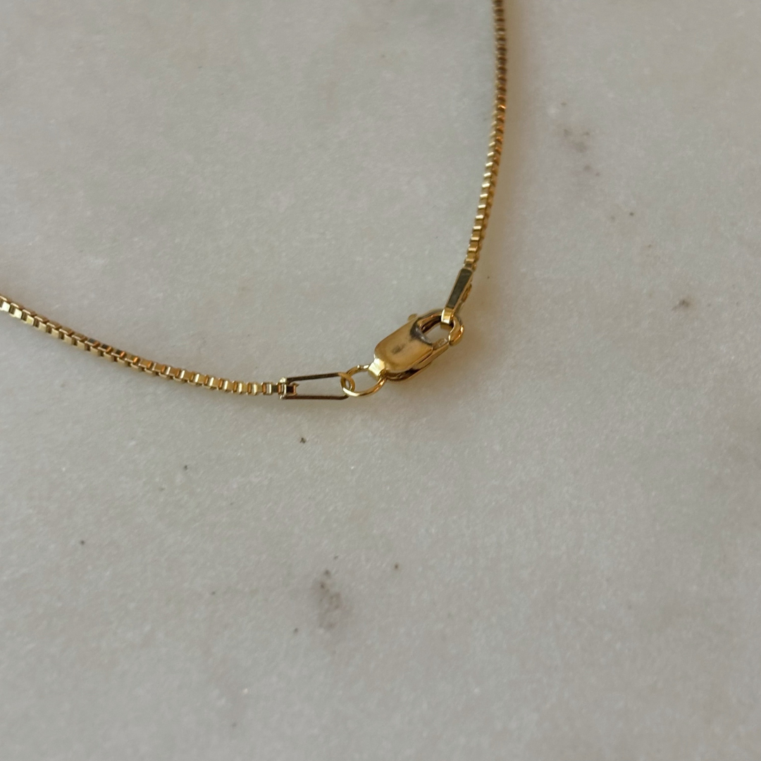 Gold-Filled Box Chain Necklace