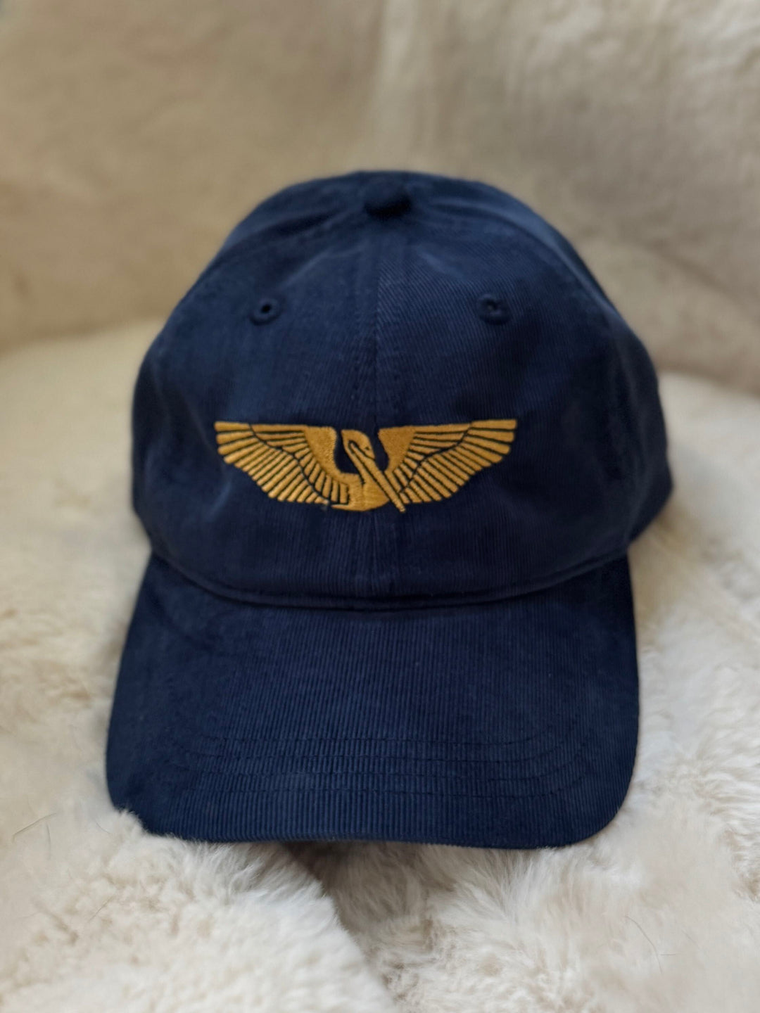 Navy Blue Pelican Hat from MIMOSA Handcrafted