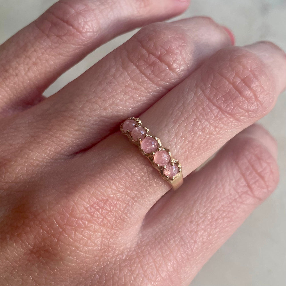 One Of A Kind Pink Stone Ring | MIMOSA Handcrafted