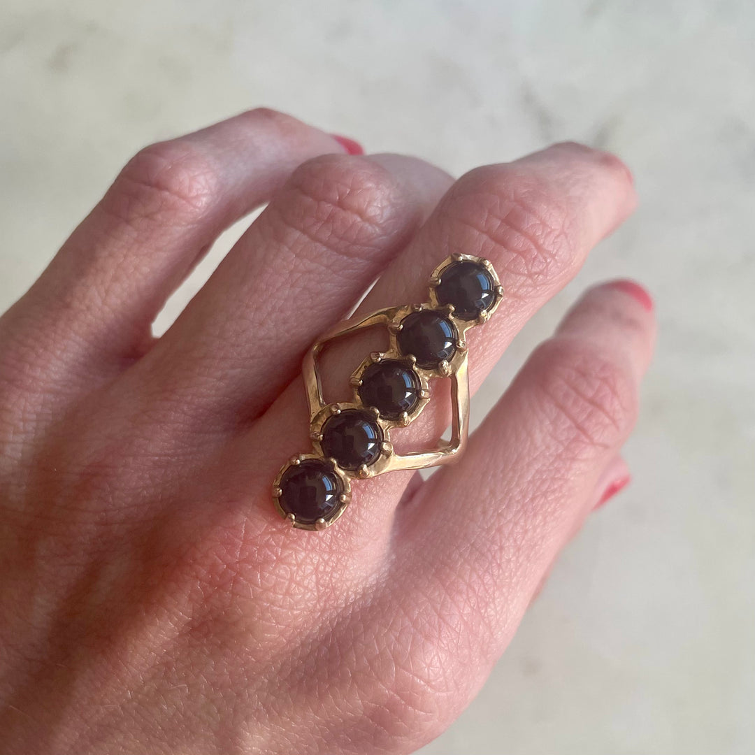 ONE OF A KIND ONYX RING | MIMOSA Handcrafted