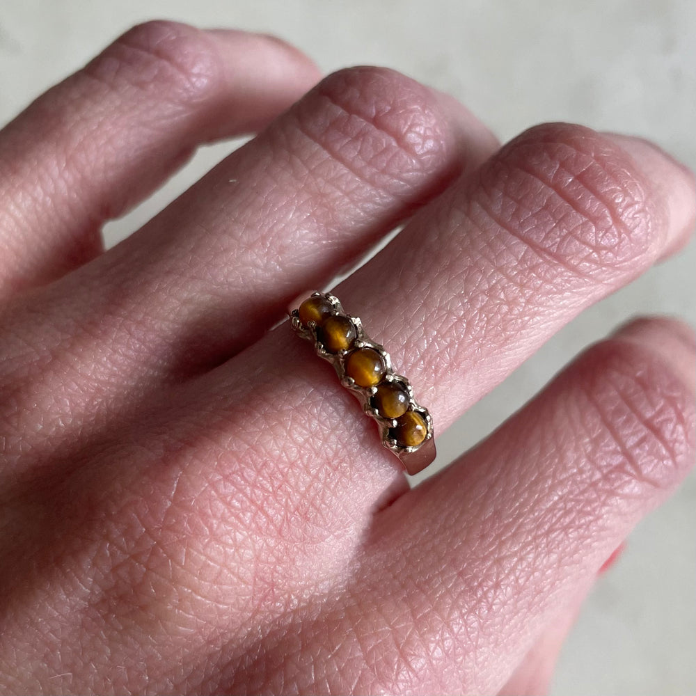 One Of A Kind Tigers Eye Stone Ring | MIMOSA Handcrafted