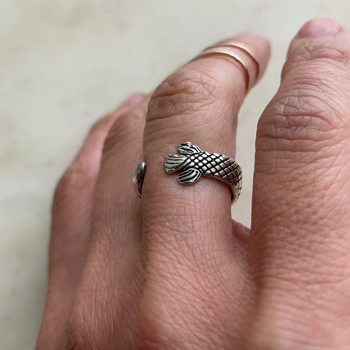 Shop the MIMOSA Handcrafted Garfish Ring in Sterling Silver