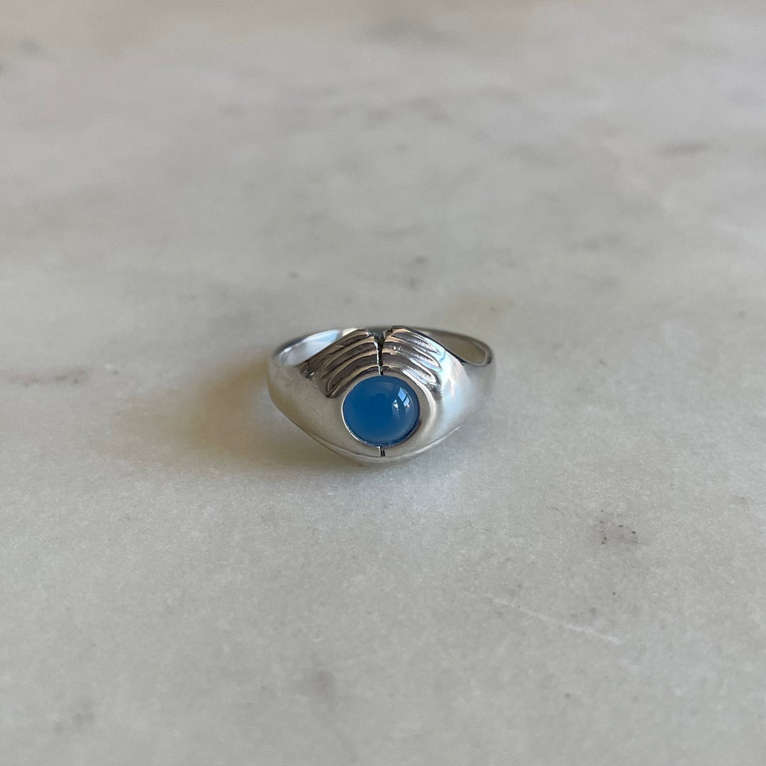 ONE OF A KIND BLUE ONYX RING | MIMOSA Handcrafted