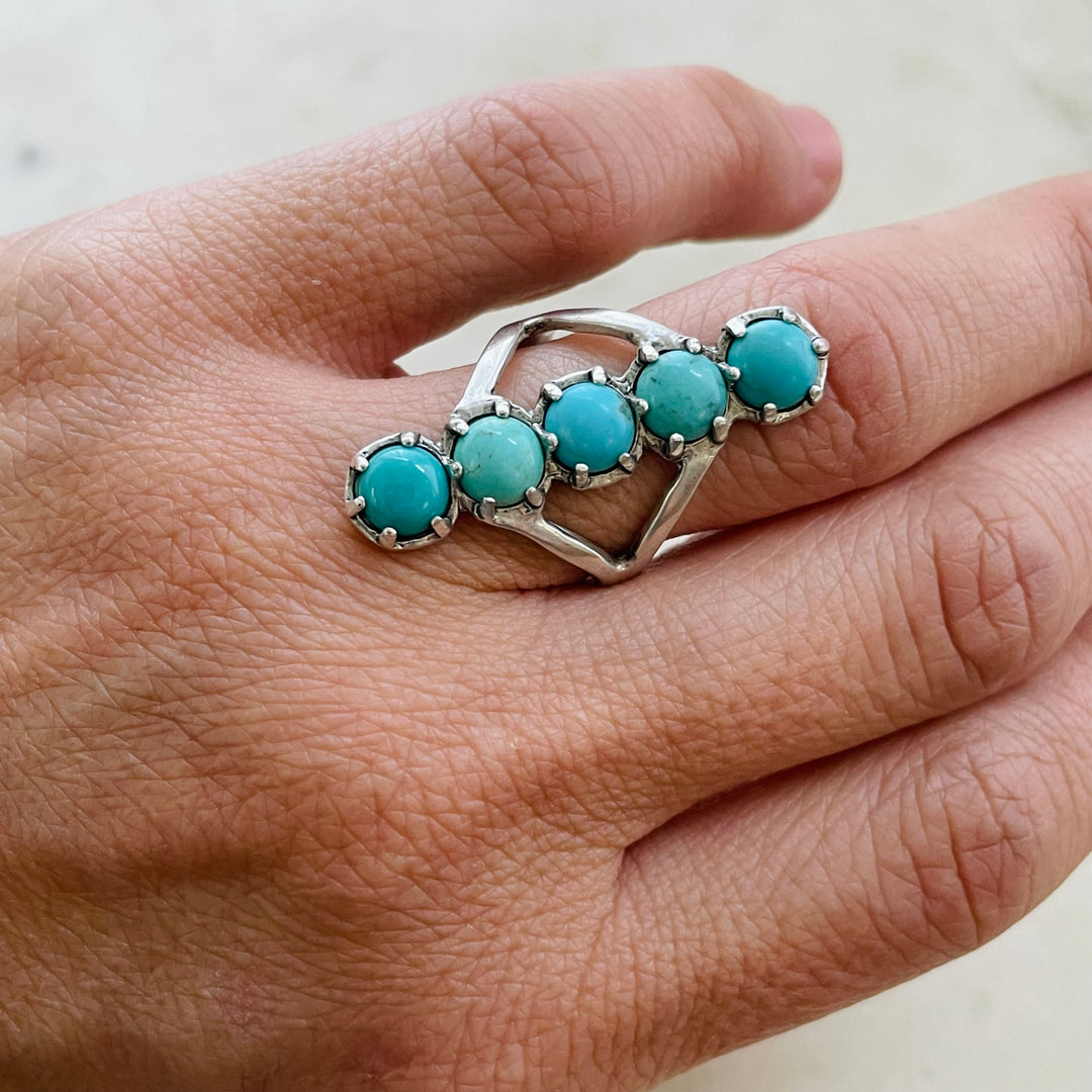 ROW RING - TURQUOISE