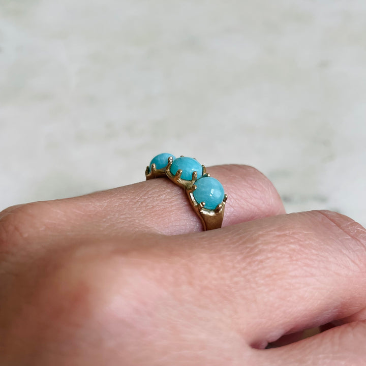 Size 6.5 Bronze Amazonite Ring