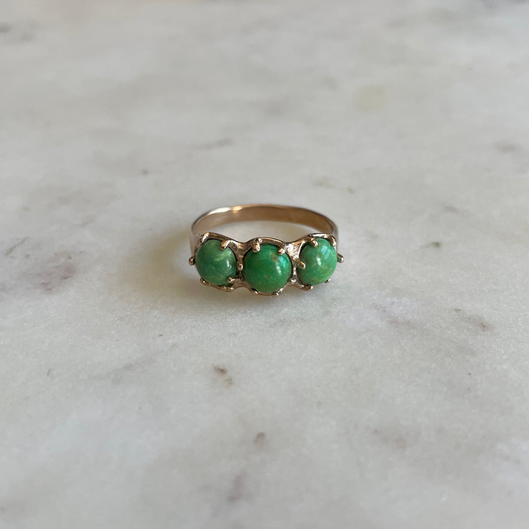 One-Of-A-Kind Green Turquoise Ring | MIMOSA Handcrafted