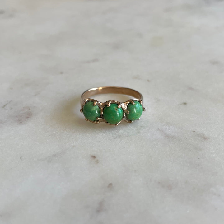 One-Of-A-Kind Green Turquoise Ring | MIMOSA Handcrafted