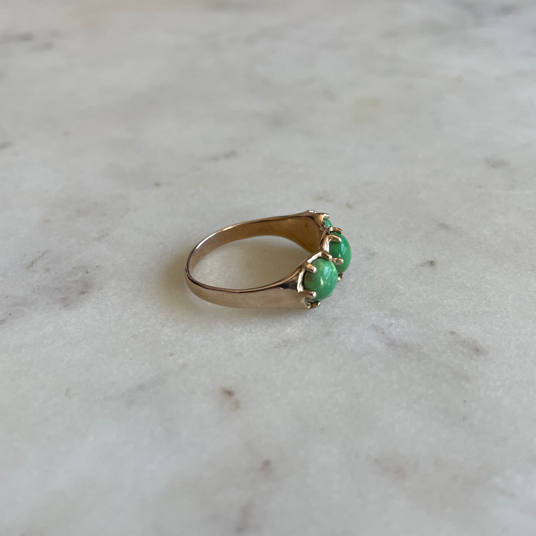 One-Of-A-Kind Green Turquoise Ring | MIMOSA Handcrafted