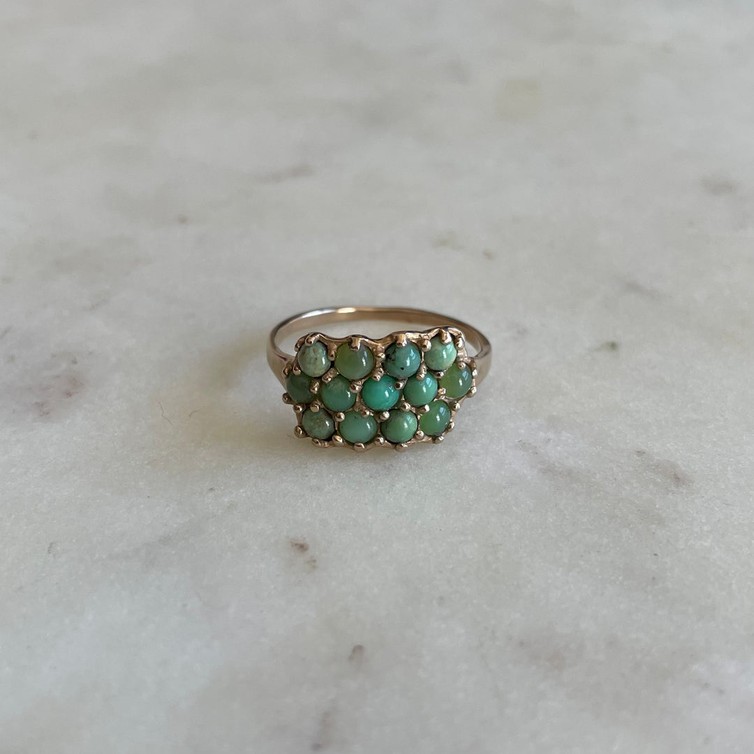 ONE OF A KIND GREEN TURQUOISE RING | MIMOSA Handcrafted