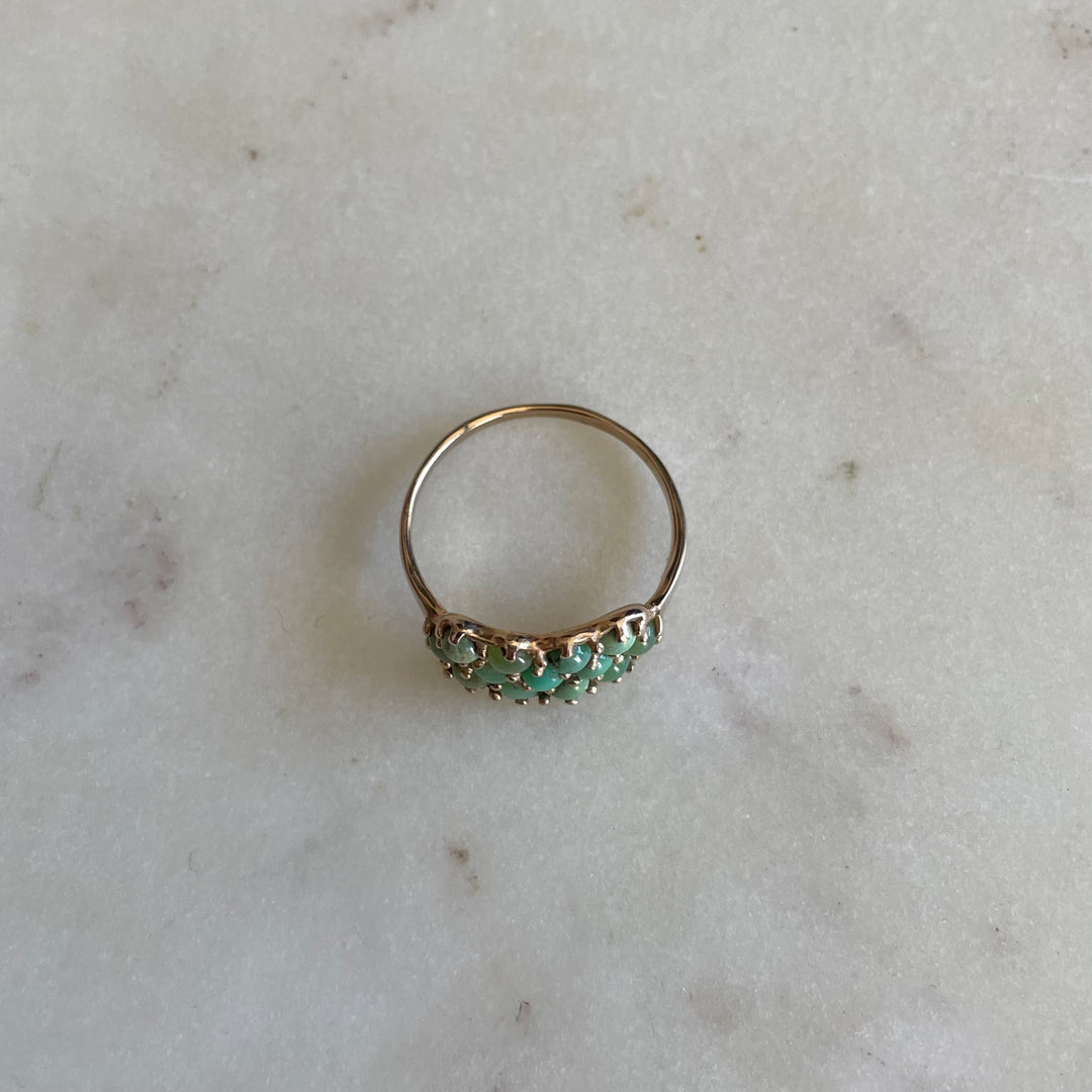 ONE OF A KIND GREEN TURQUOISE RING | MIMOSA Handcrafted