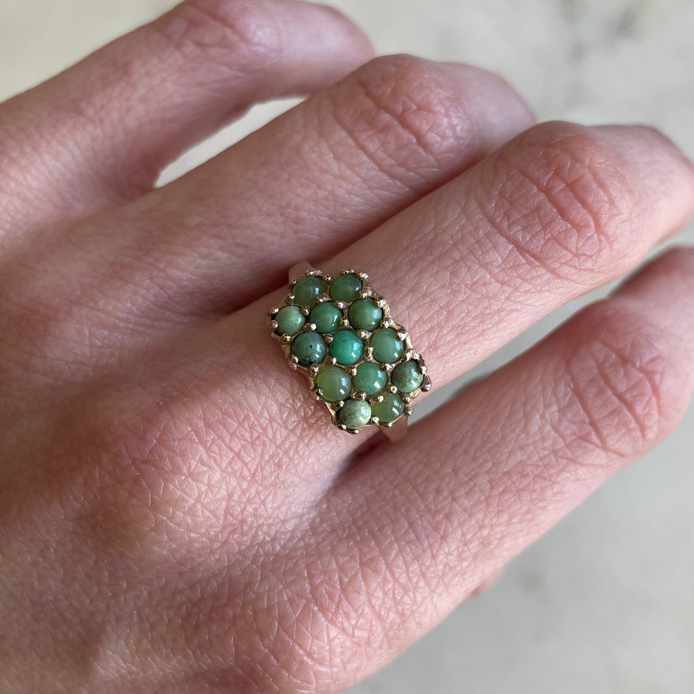 ONE OF A KIND GREEN TURQUOISE RING | MIMOSA Handcrafted