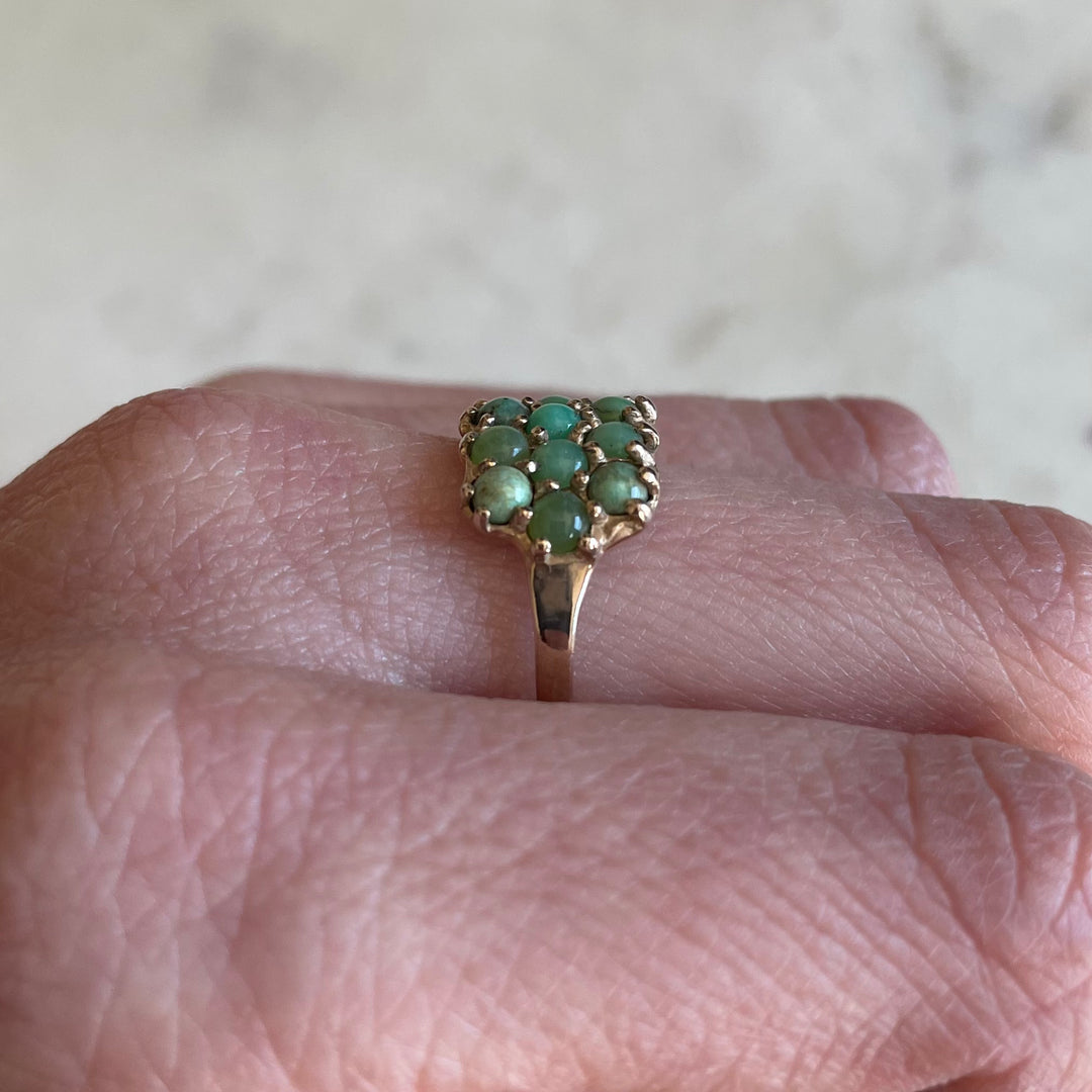 ONE OF A KIND GREEN TURQUOISE RING | MIMOSA Handcrafted