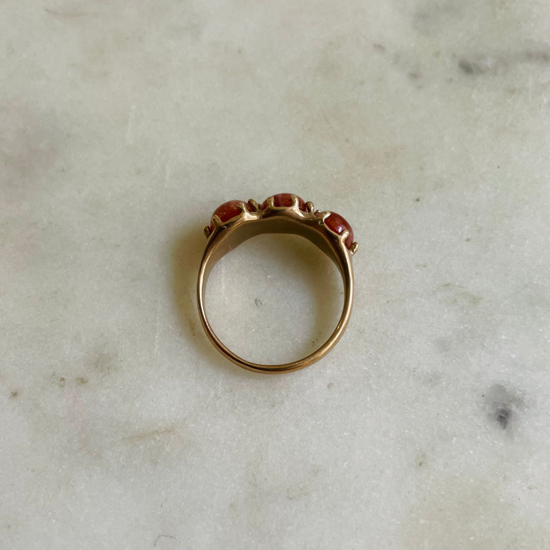 Size 7 Sunstone Ring In Bronze