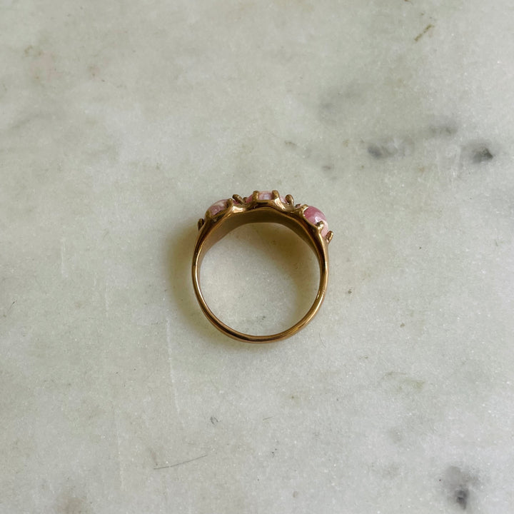Size 6 Bronze Rhodochrosite Ring