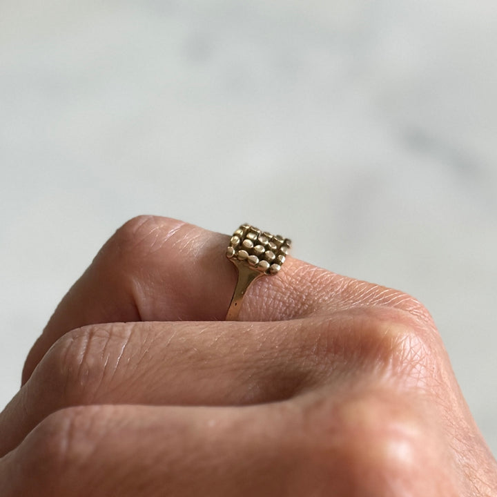 Handmade pilings ring by MIMOSA Handcrafted