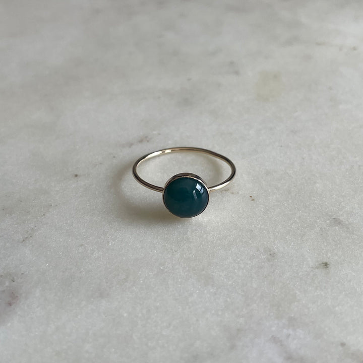 ONE OF A KIND MOSS AGATE RING | MIMOSA Handcrafted
