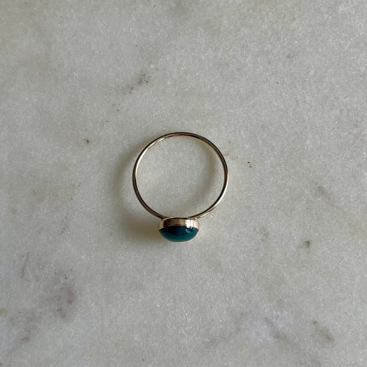 ONE OF A KIND MOSS AGATE RING | MIMOSA Handcrafted