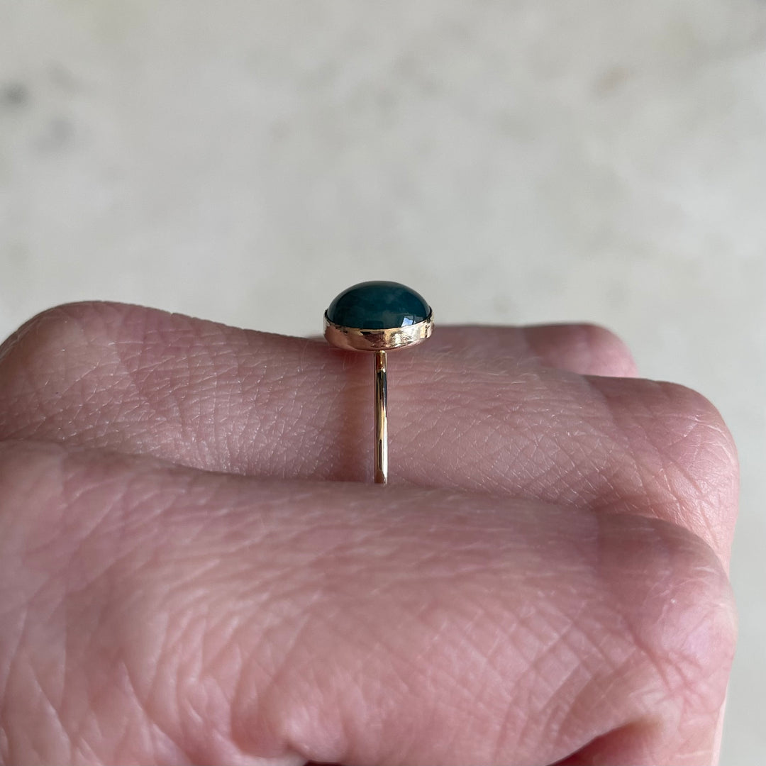 ONE OF A KIND MOSS AGATE RING | MIMOSA Handcrafted