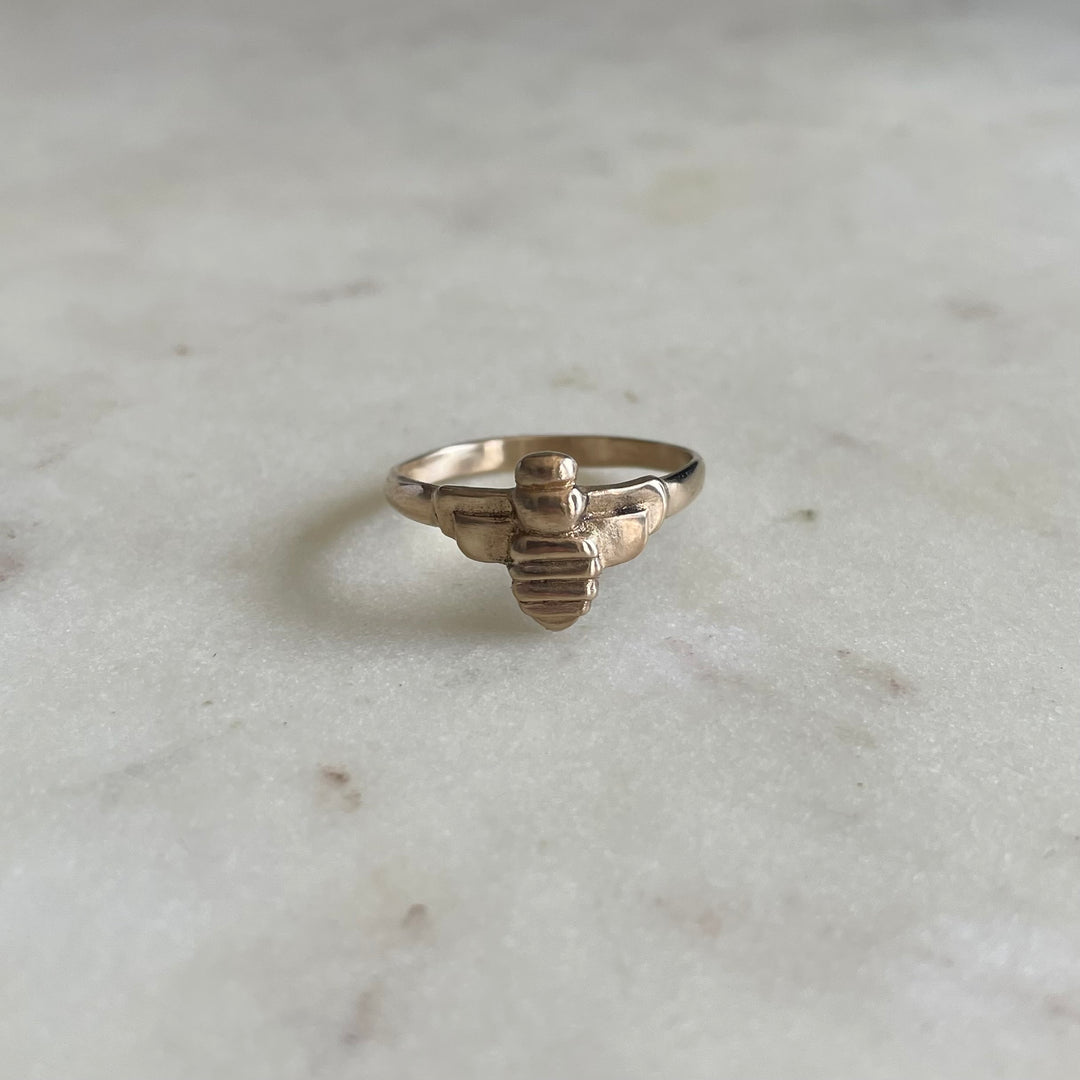 MIMOSA Handcrafted Bee Ring in 14K Gold