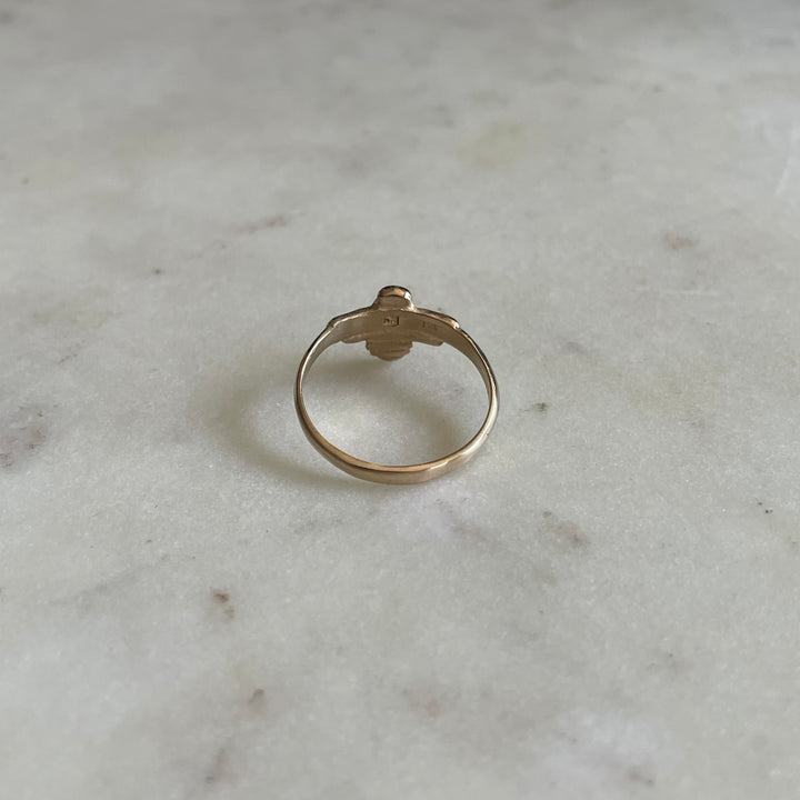 MIMOSA Handcrafted Bee Ring in 14K Gold