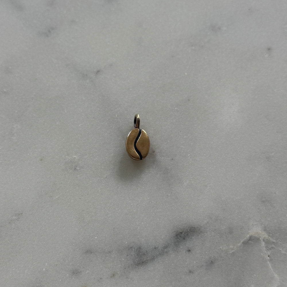 Bronze Coffee Bean Pendant from MIMOSA Handcrafted