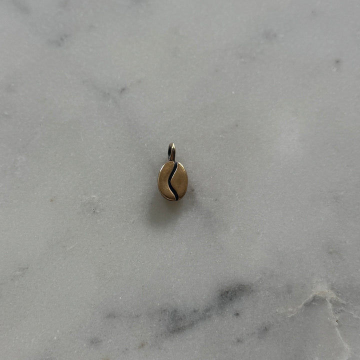 Bronze Coffee Bean Pendant from MIMOSA Handcrafted
