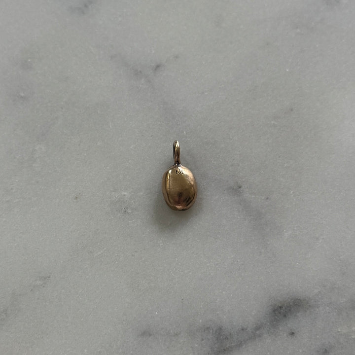 Bronze Coffee Bean Pendant from MIMOSA Handcrafted