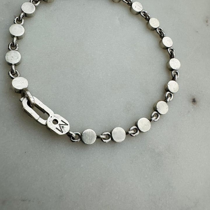 MIMOSA Handcrafted's Tennis Bracelet, the Gracelet, in Sterling Silver.