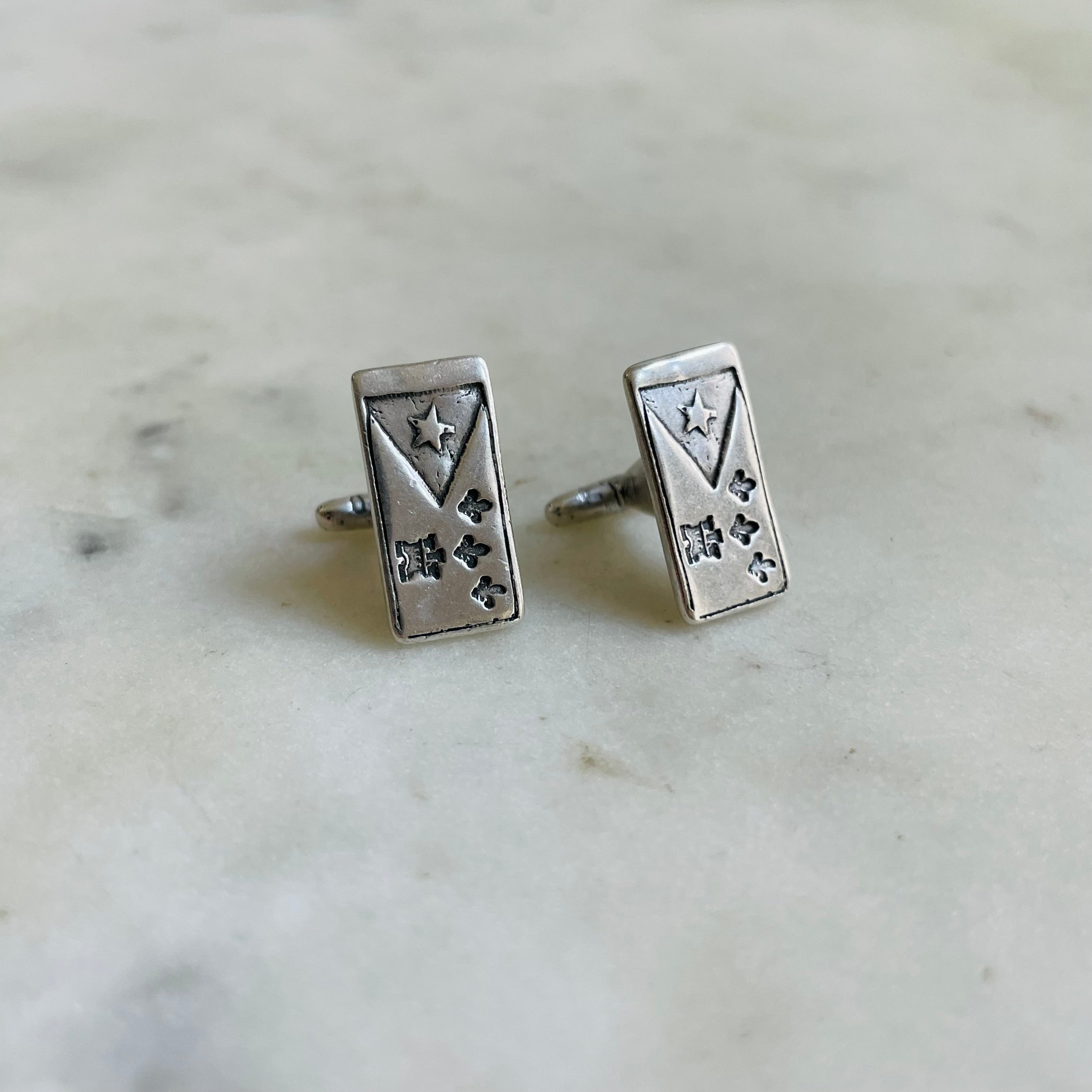 Acadian Flag Cufflinks | MIMOSA Handcrafted