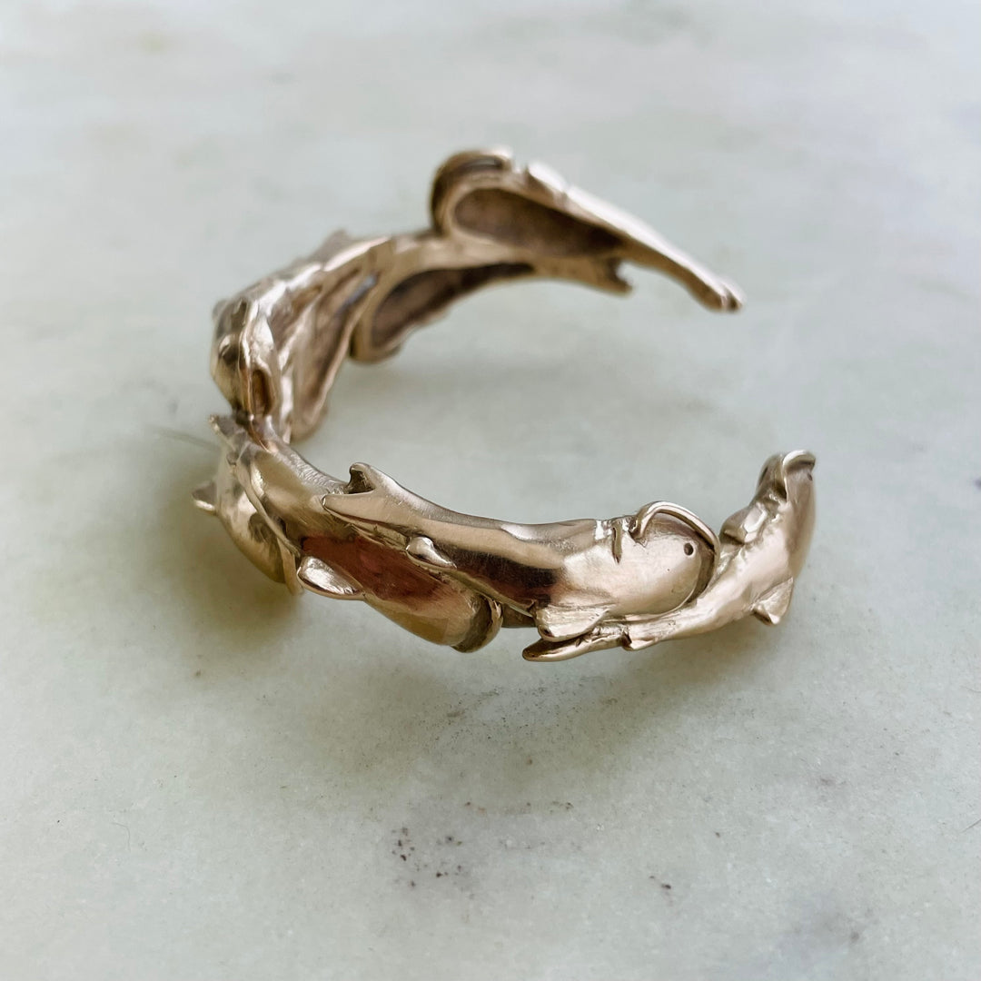 MIMOSA Handcrafted Catfish Bracelet In Bronze