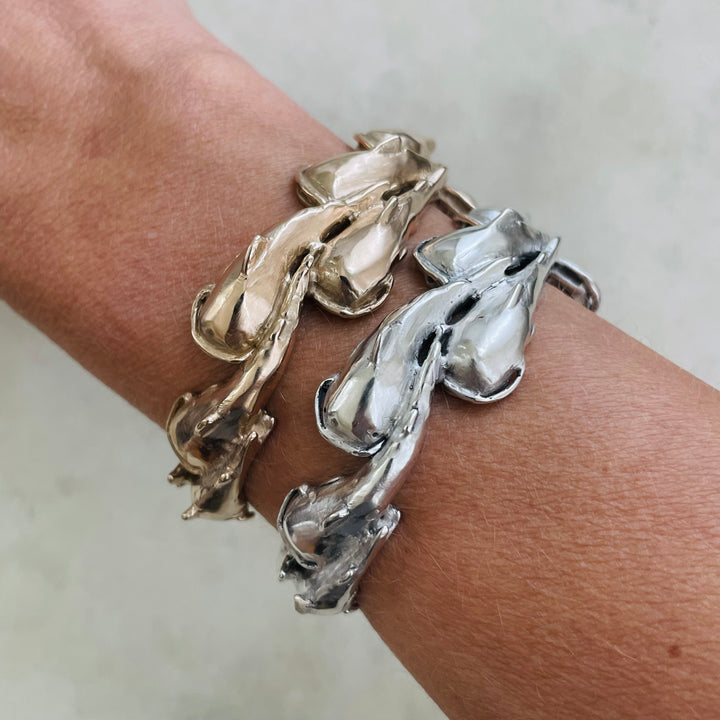 MIMOSA Handcrafted Catfish Bracelet In Bronze And Sterling Silver