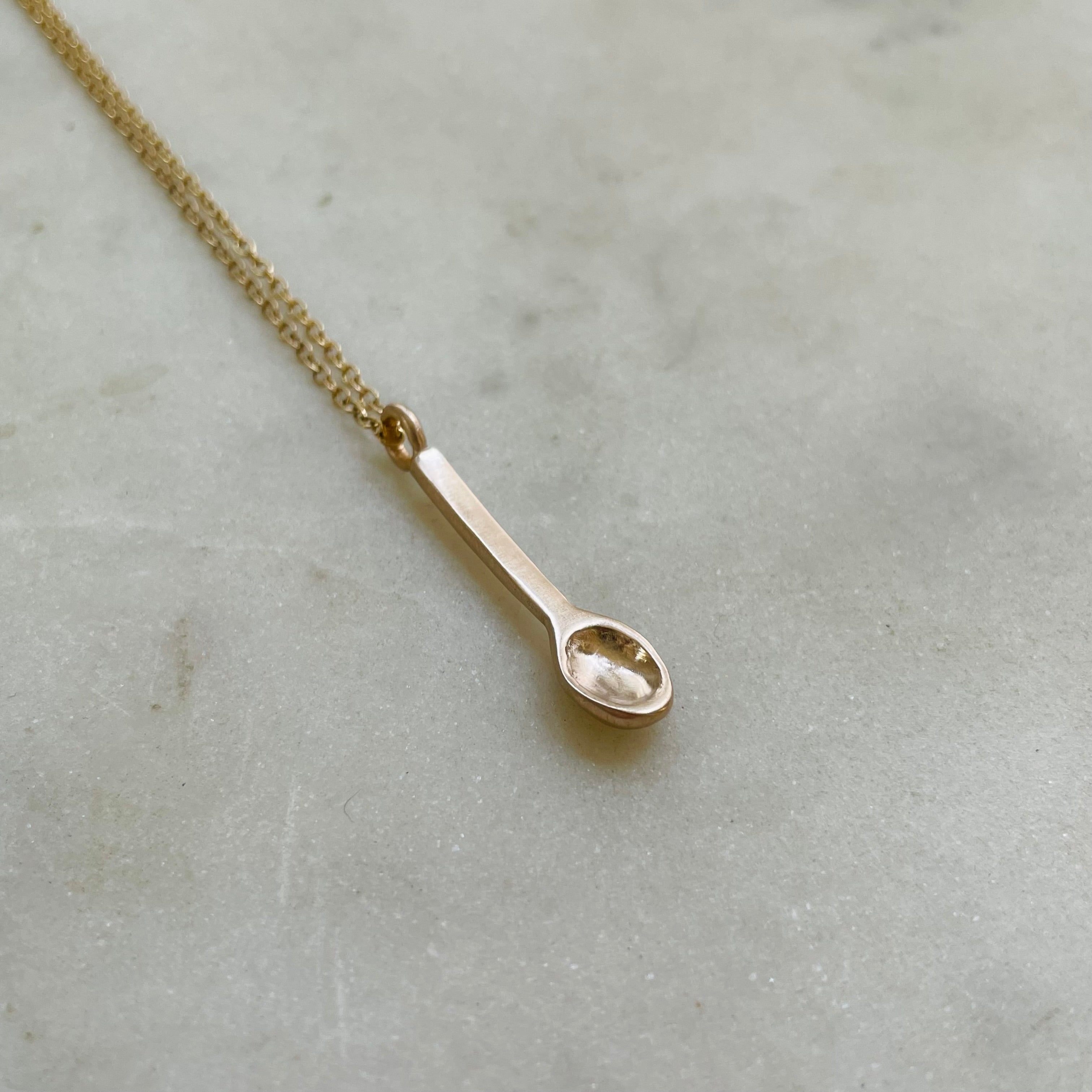 Tiny Spoon Necklace - Etsy