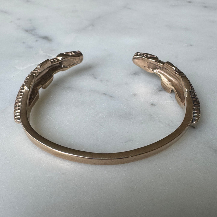 MIMOSA Handcrafted Bronze Alligator Bracelet