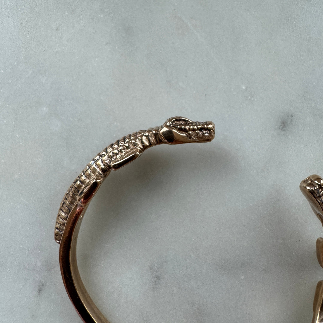 MIMOSA Handcrafted Bronze Alligator Bracelet