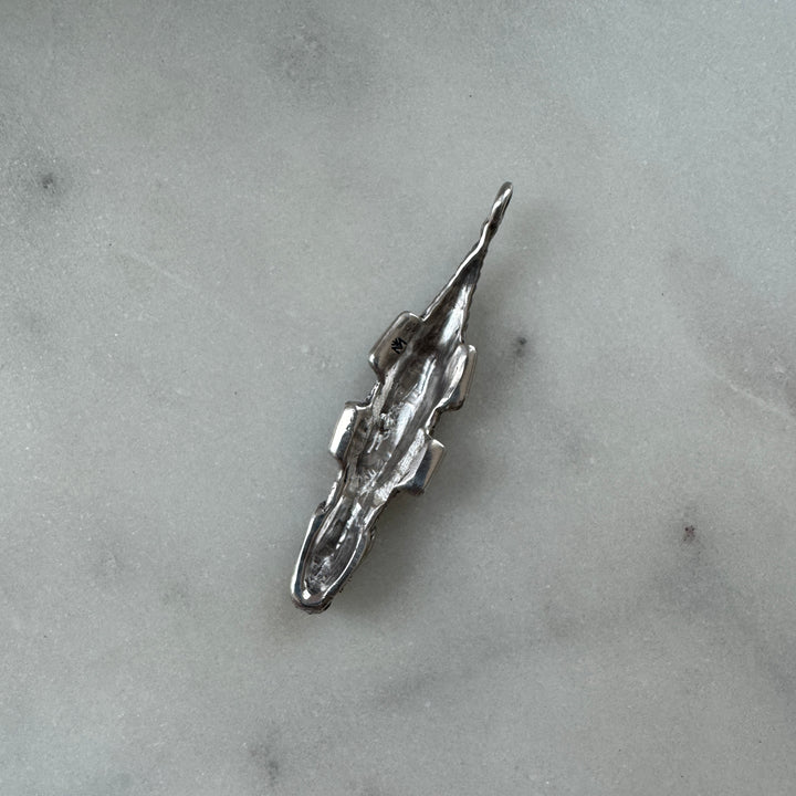Handmade Sterling Silver Alligator Pendant