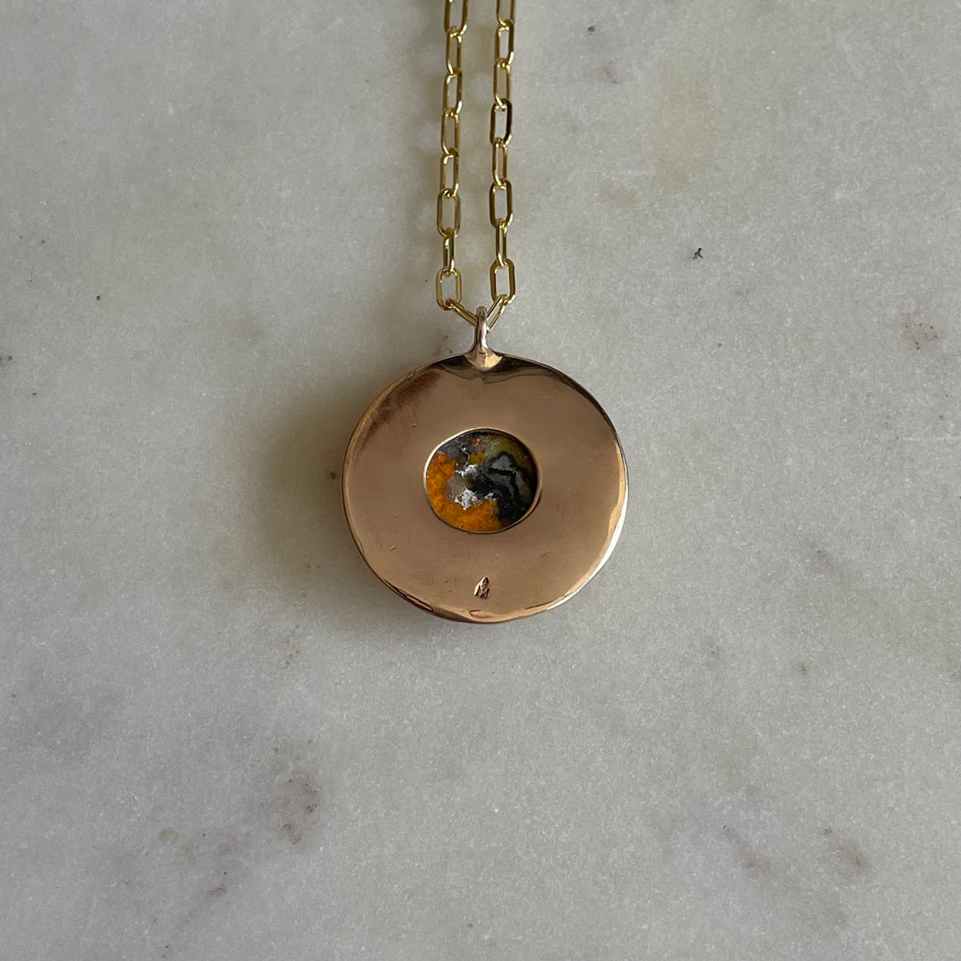 SUNBURST PENDANT — LARGE — BUMBLEBEE JASPER