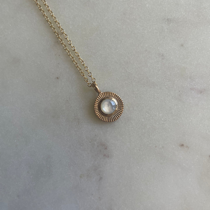 Small Sunburst Necklace with Mother of Pearl | MIMOSA Handcrafted