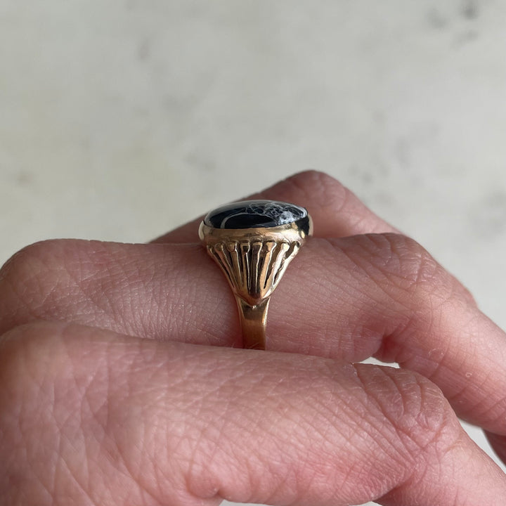 One of A Kind White Buffalo Turquoise Ring | MIMOSA Handcrafted