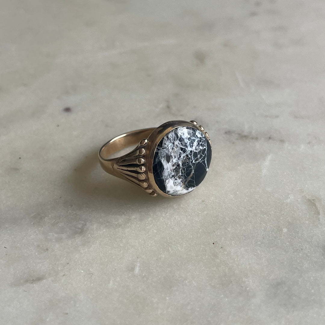 One of A Kind White Buffalo Turquoise Ring | MIMOSA Handcrafted